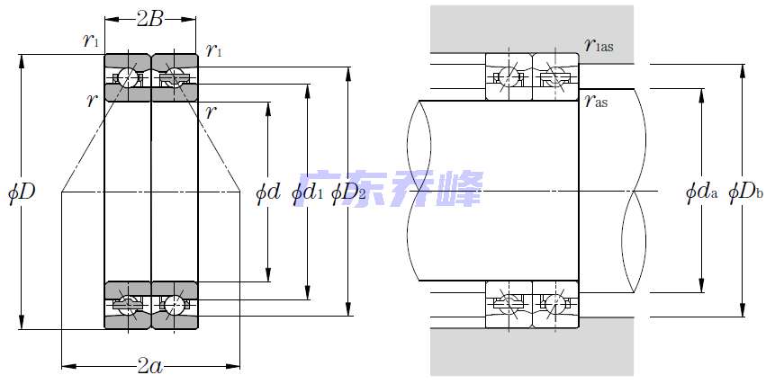 NTN HTA926DB軸承圖紙